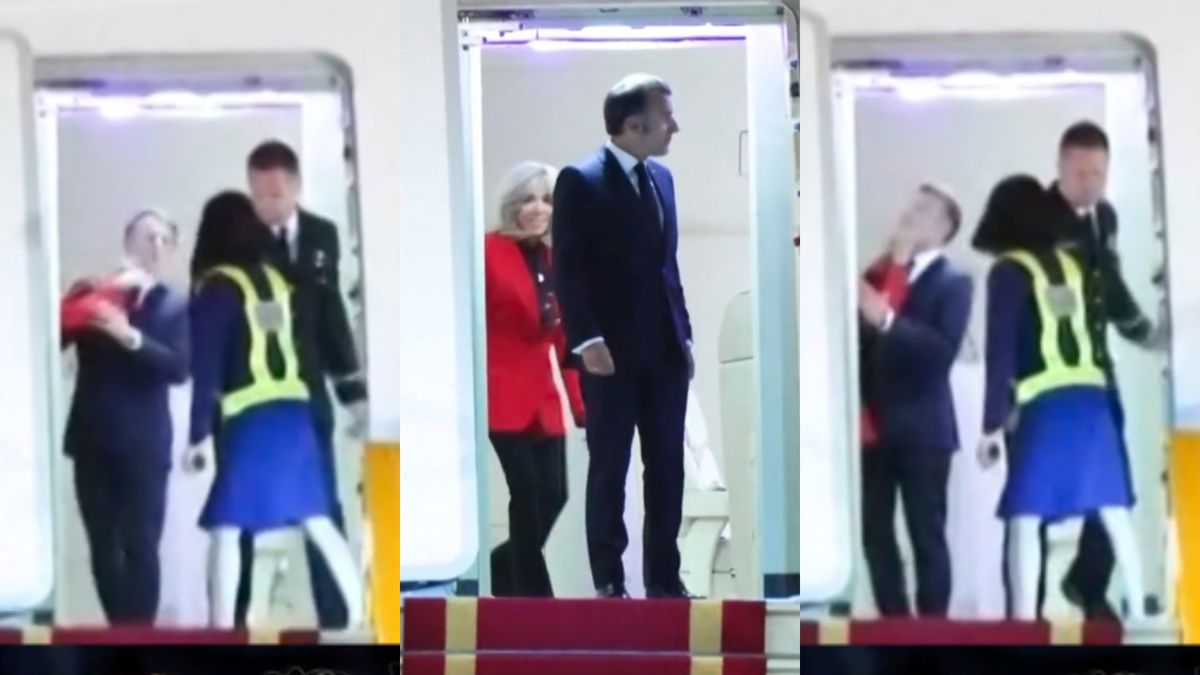 Incydent w samolocie Macronów