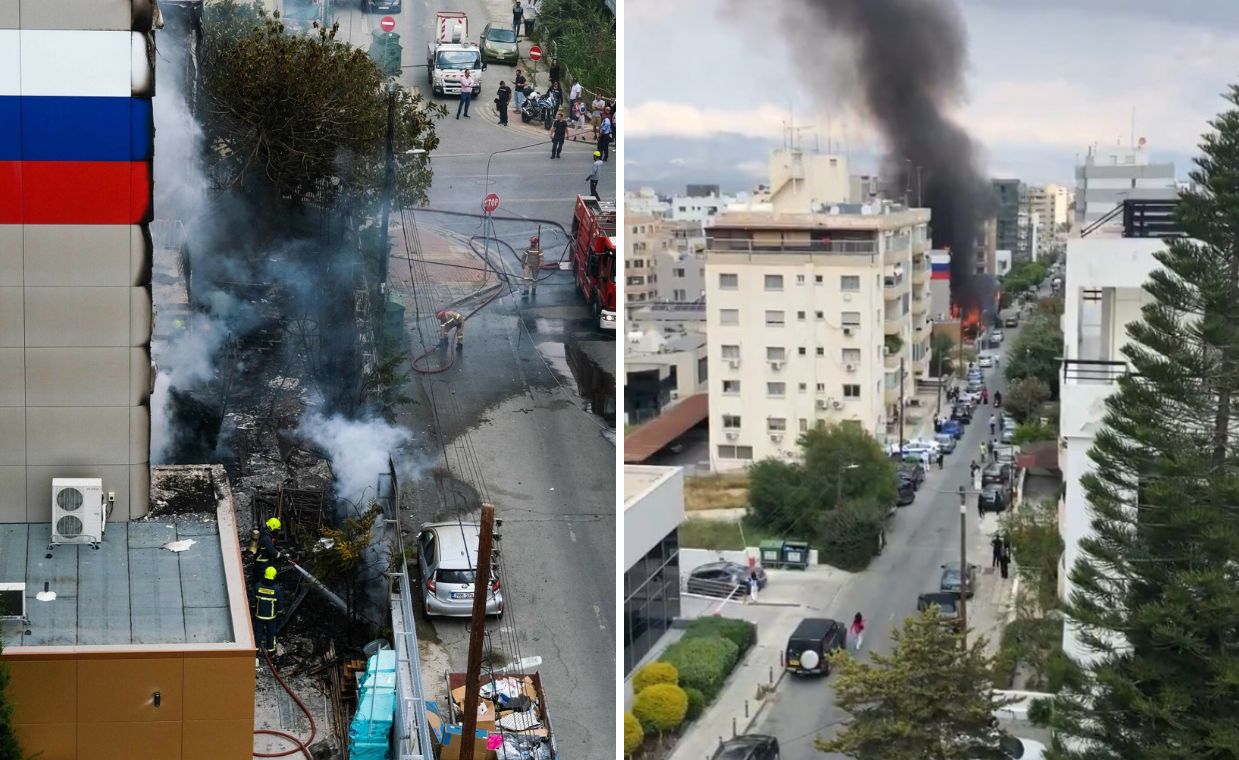 Pożar u Rosjan. Absurdalne zarzuty z Nikozji