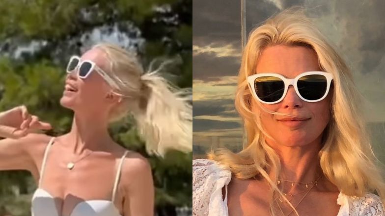 Claudia Schiffer stuns with her figure in a bikini