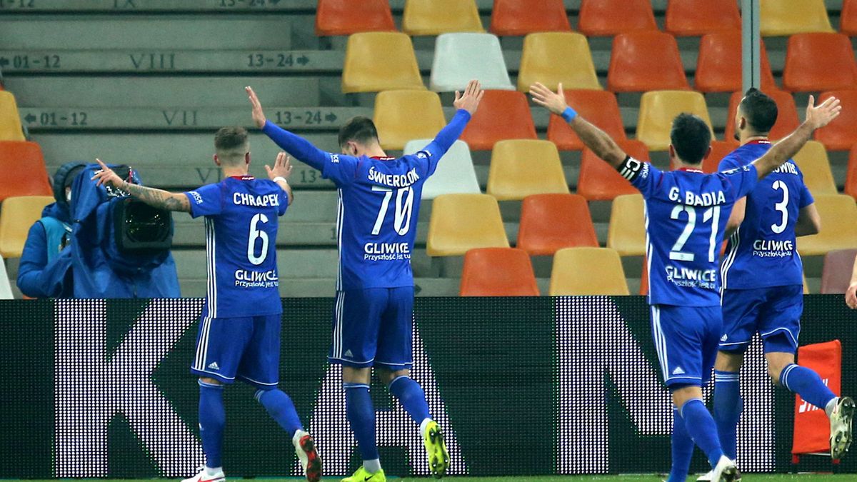 PAP / Andrzej Grygiel / Na zdjęciu: piłkarze Piasta Gliwice