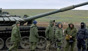 Mobilizacja w Rosji. Rezerwiści ćwiczą w niesprawnych czołgach