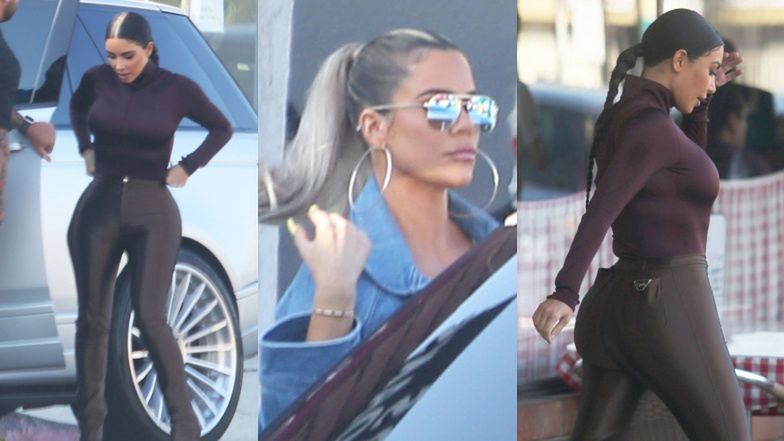 Kształtne pupy Kim i Khloe Kardashian podbijają Los Angeles (FOTO)