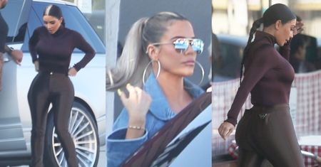 Kształtne pupy Kim i Khloe Kardashian podbijają Los Angeles (FOTO)