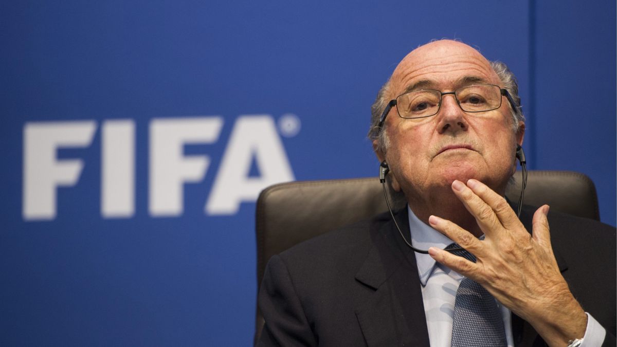 Na zdjęciu przewodniczący FIFA Sepp Blatter
