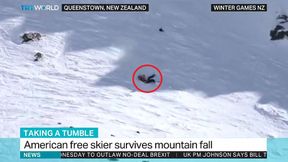 Narciarka spadała przez 15 sekund. Chwile grozy podczas Winter Games NZ (materiał drastyczny)