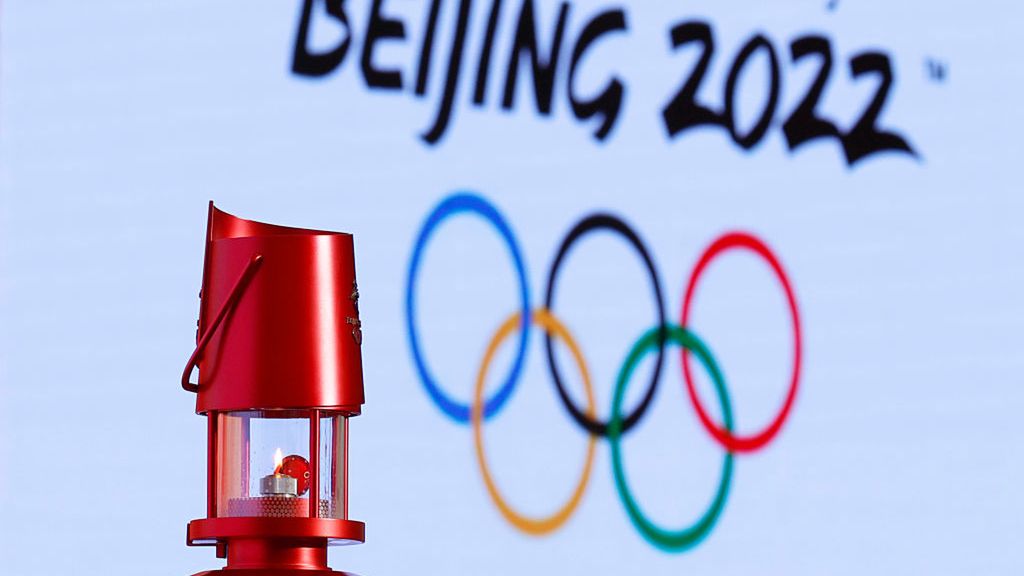 Getty Images / Han Haidan/China News Service / Na zdjęciu: logo Igrzysk Olimpijskich