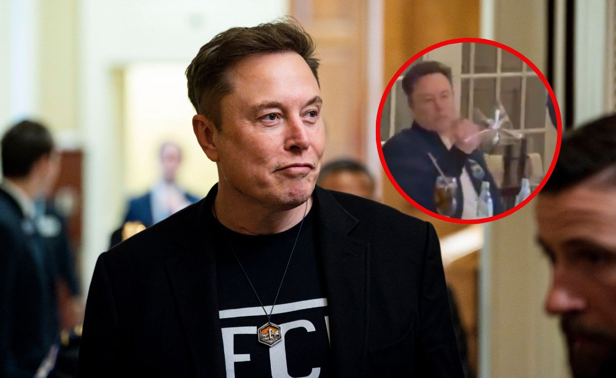 Musk podczas kolacji zaczął bawić się sztućcami