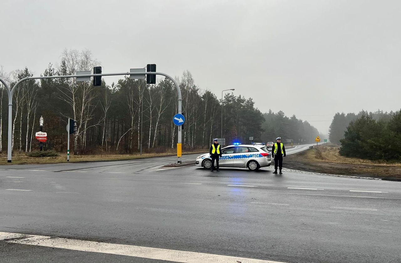 Czasowa blokada DK 11 Piła – Jastrowie