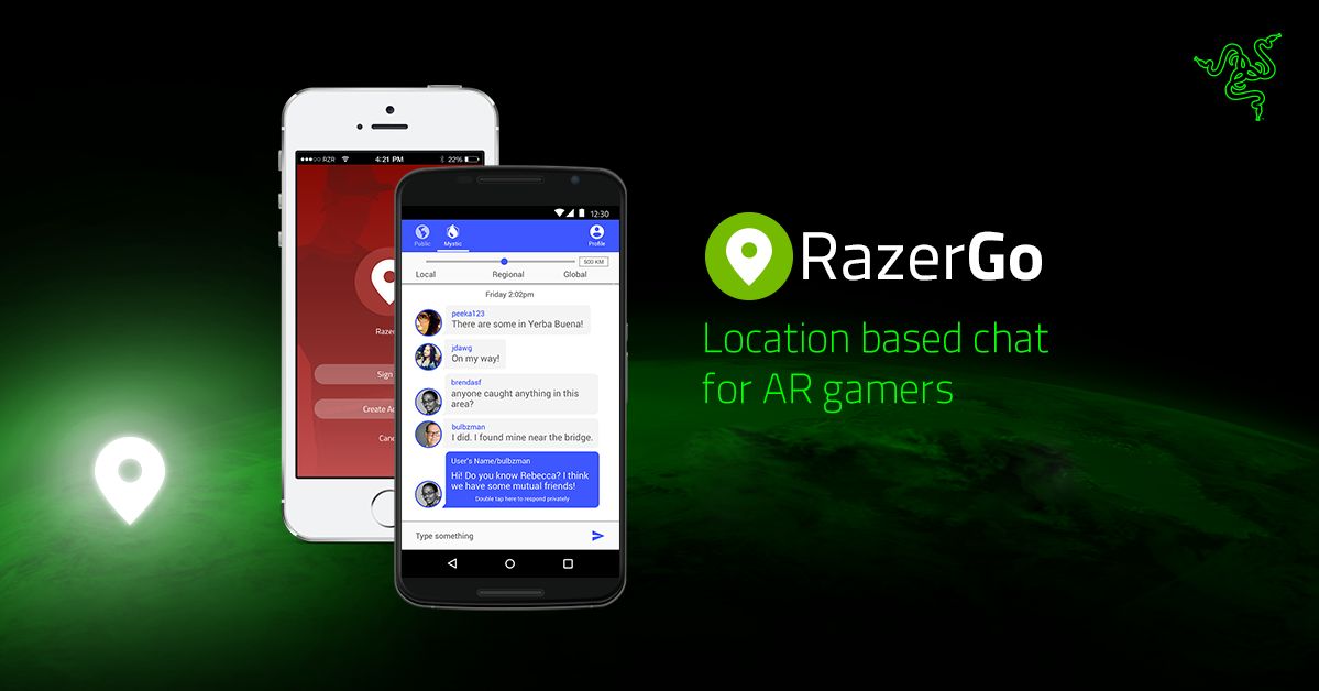 Razer dba o graczy. Wypuścił komunikator dla grających w Pokemon GO