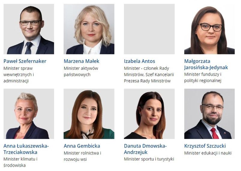 Szybkie zmiany na rządowej stronie internetowej doganiające zmiany w rządzie