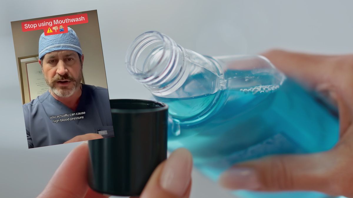 Lekarz przestrzega przed nadużywaniem płynu do płukania ust