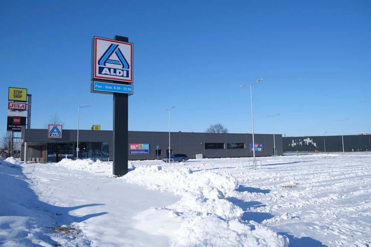 Aldi przy ul. Gospodarczej 34 w Lublinie