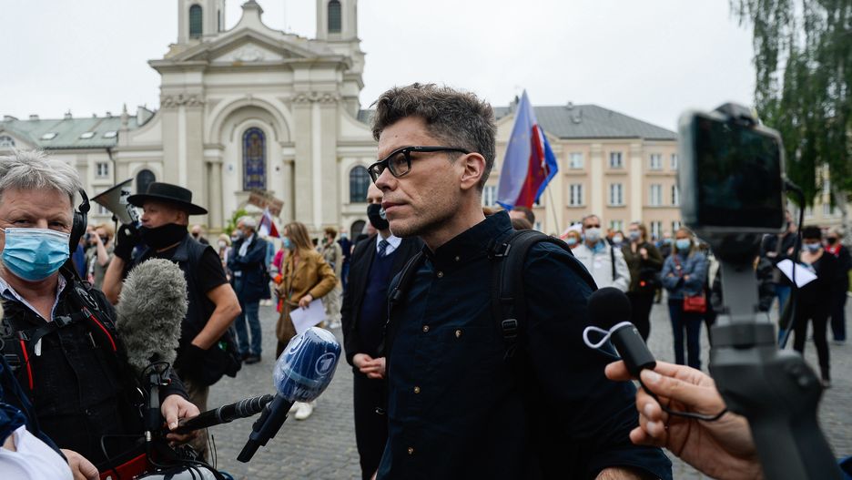 Manifestacja przed Sądem Najwyższym w obronie Igora Tulei. "Ostatni dzwonek alarmowy"