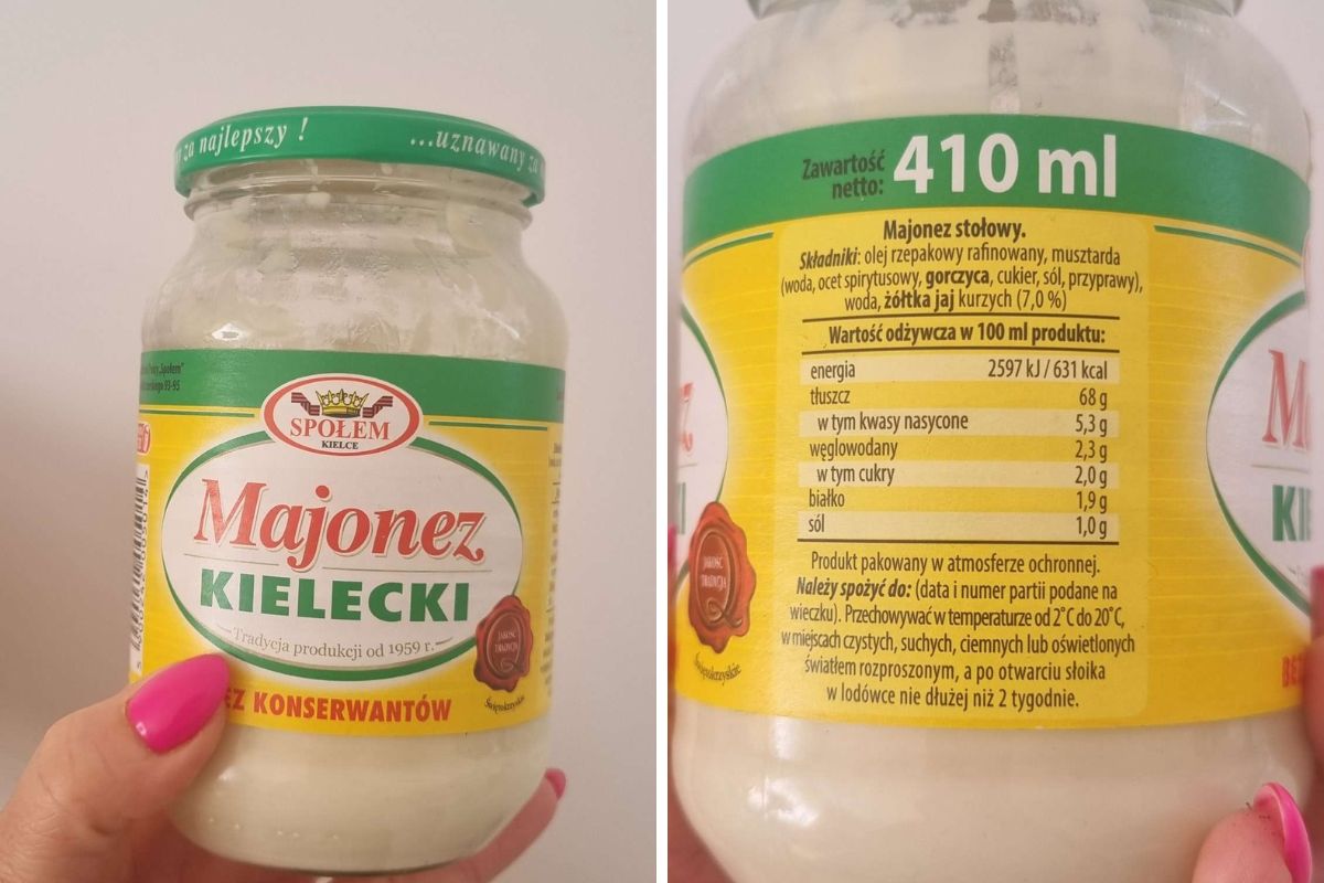 Dietetyk kliniczny chwali majonez Kielecki za krótki i prosty skład