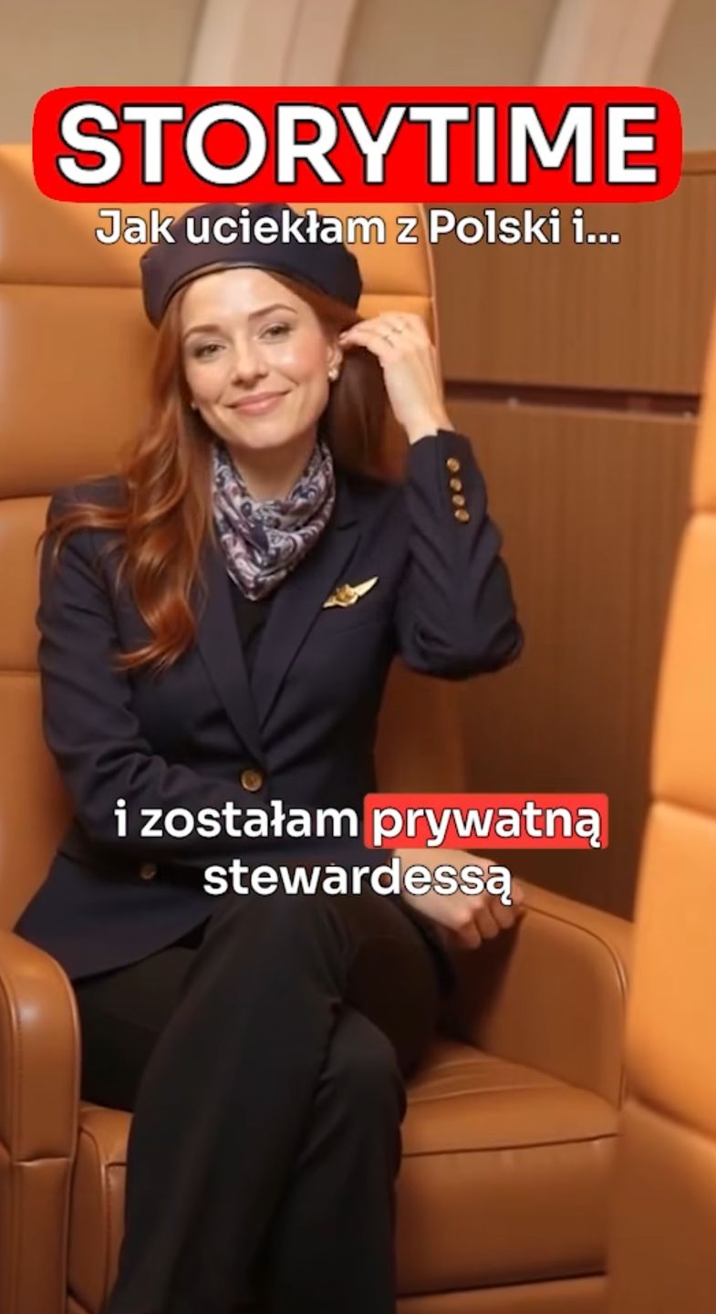 Alicja Botowska pracuje jako prywatna stewardessa
