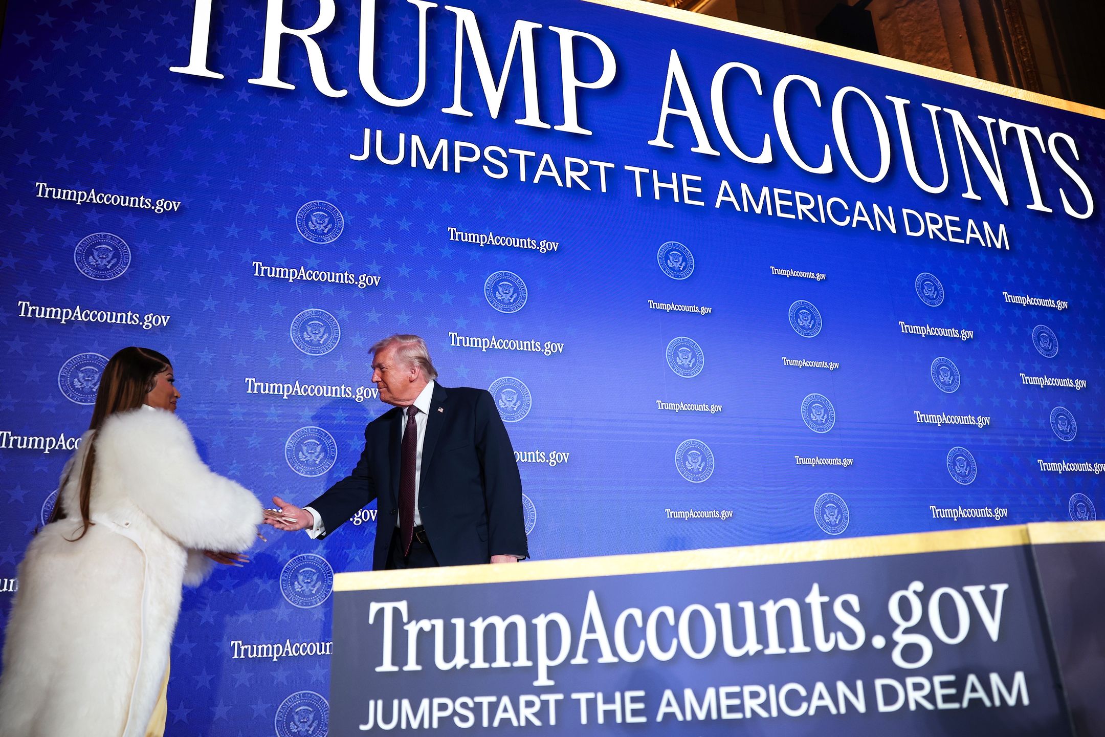 Nicki Minaj i Donald Trump, styczeń 2026