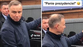 Prezydent podszedł do kibiców. Nagle... niezręczna sytuacja