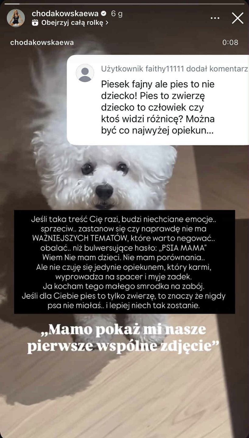 Ewa Chodakowska o posiadaniu psa