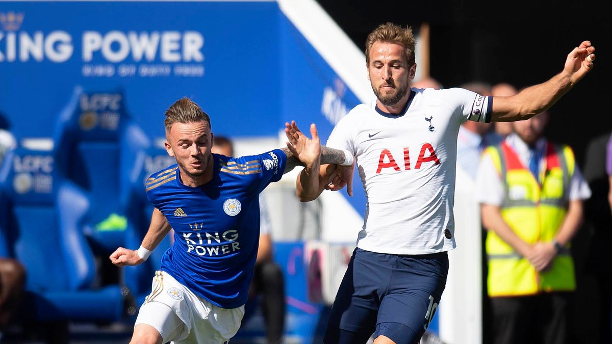 James Maddison (z lewej) oraz Harry Kane