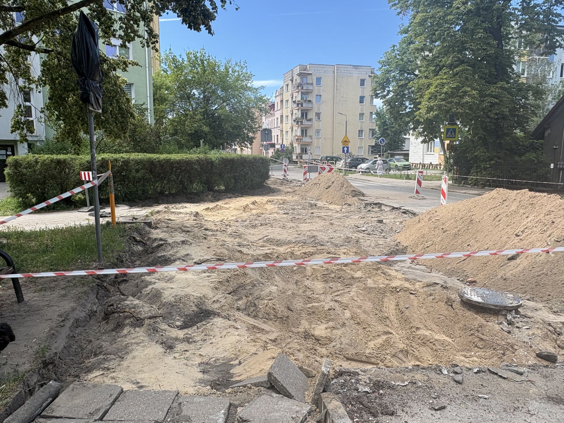 Trwa remont na ul. Gałczyńskiego. 