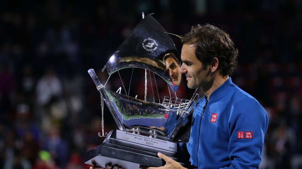 Getty Images / Francois Nel / Na zdjęciu: Roger Federer, mistrz Dubai Duty Free Tennis Championships 2019