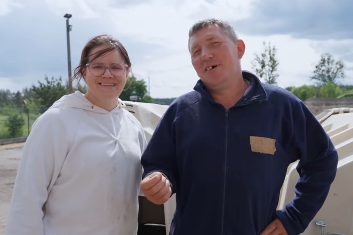 Andrzej z Plutycz i Justyna z Ciemnoszyj z "Rolnicy. Podlasie"