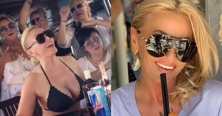 ROZŚPIEWANA Dagmara Kaźmierska podskakuje na jachcie w rytm muzyki disco polo (WIDEO)