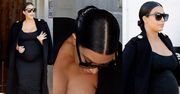 Brzuch i biust Kim w obcisłej sukience... (ZDJĘCIA)