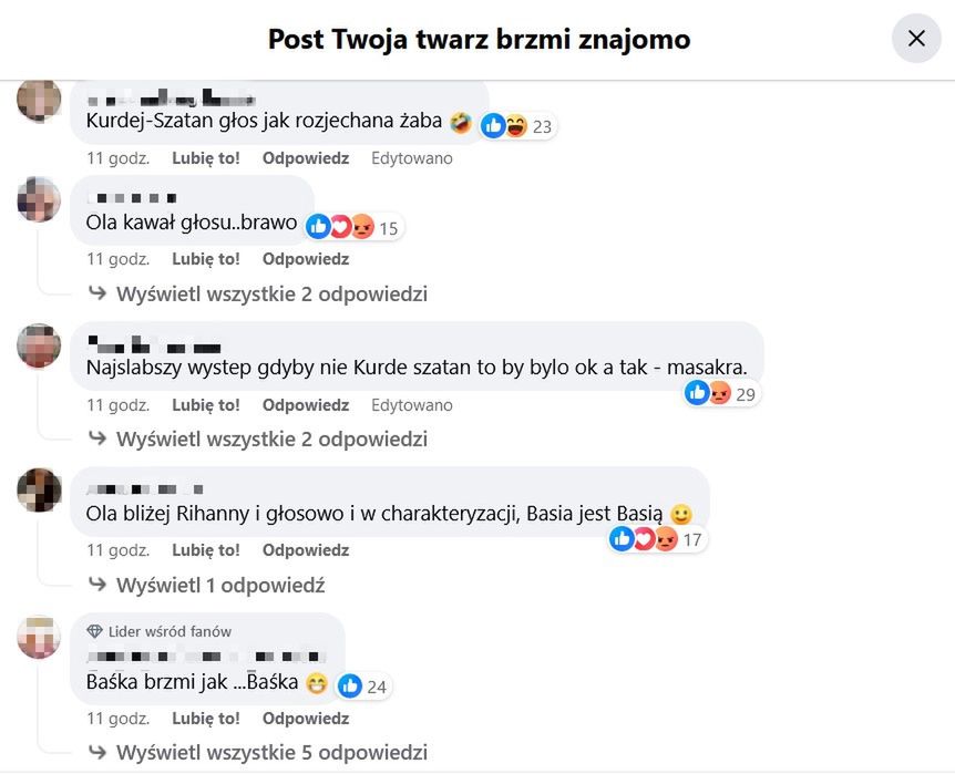 Komentarze na temat występu Barbary Kurdej-Szatan