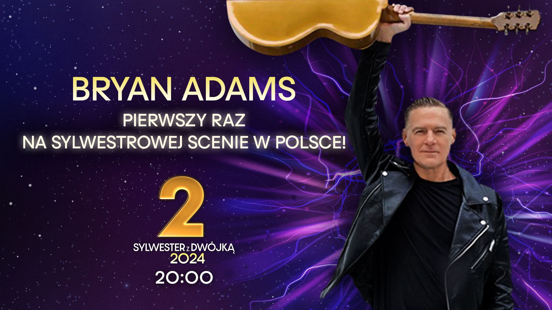 Bryan Adams gwiazdą "Sylwestra z Dwójką"