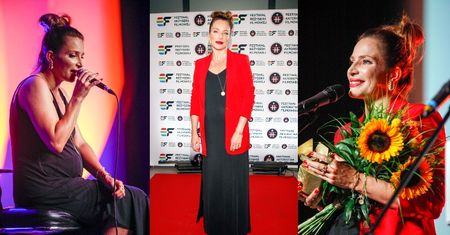 Anna Dereszowska eksponuje ciążowy brzuszek w czarnej sukni na festiwalu filmowym (ZDJĘCIA)