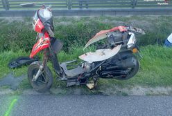 Śląskie. Tragiczny wypadek. Zginął motorowerzysta