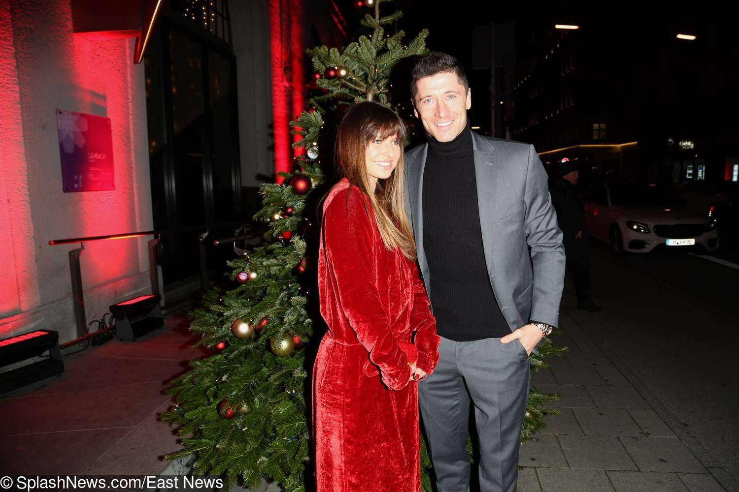 Anna Lewandowska i Robert Lewandowski na przyjęciu Bayern Monachium