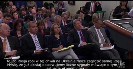 Obama sceptyczny wobec polityki Rosji względem Ukrainy
