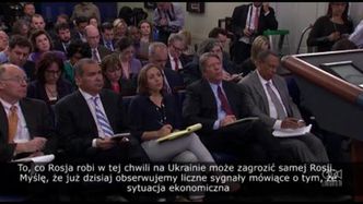 Obama sceptyczny wobec polityki Rosji względem Ukrainy