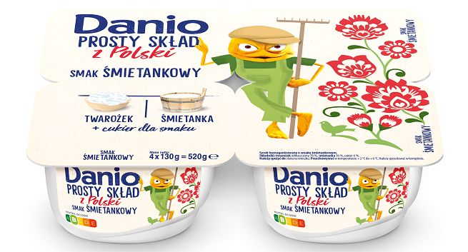 Danone wprowadza na rynek Danio Prosty Skład