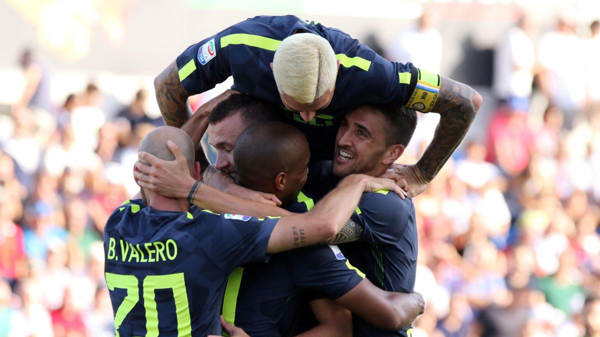 Na zdjęciu radość piłkarzy Interu Mediolan