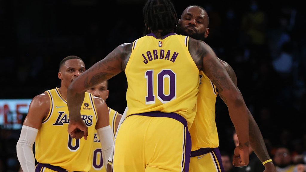 Zdjęcie okładkowe artykułu: Getty Images / Ronald Martinez / Na zdjęciu: koszykarze Los Angeles Lakers