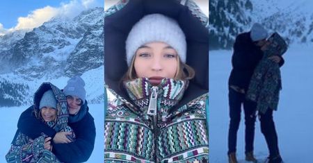 Julia Wieniawa całuje się z Nikodemem Rozbickim nad Morskim Okiem i uspokaja: "ŚPIMY W LESIE"