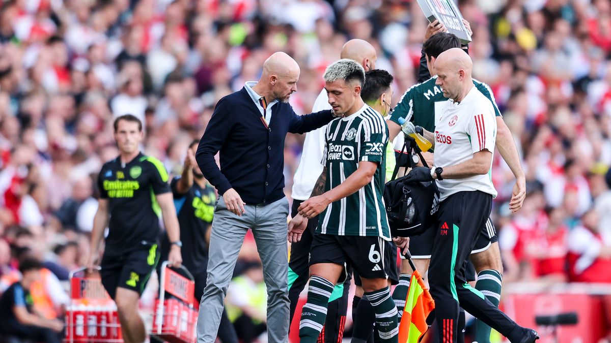 Zdjęcie okładkowe artykułu: Getty Images / Robin Jones / Na zdjęciu: Lisandro Martinez i Erik Ten Hag