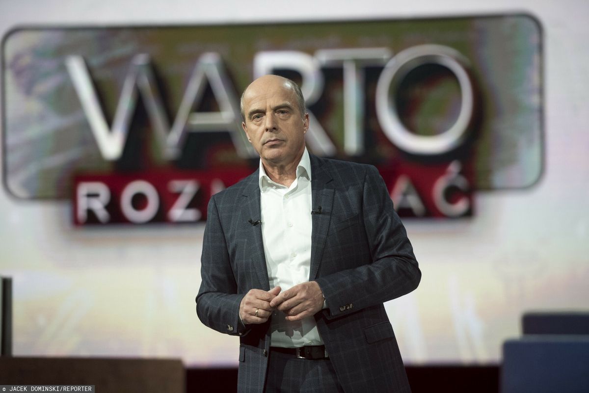 Jan Pospieszalski, gospodarz programu "Warto rozmawiać" w TVP