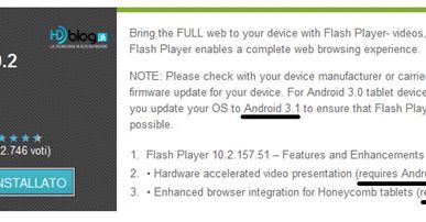 Adobe zdradza nadejście Androida 3.1