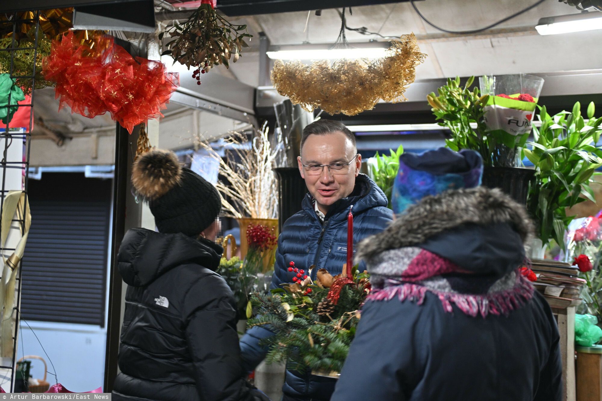 Andrzej Duda "przyłapany" na świątecznych zakupach