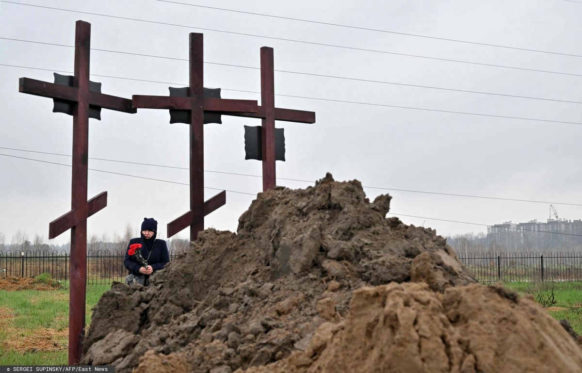 Wojna w Ukrainie - masakra cywilów w Buczy
