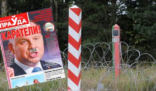 Andrzej Duda z wąsami Hitlera. Białoruskie media drwią z polskiego prezydenta