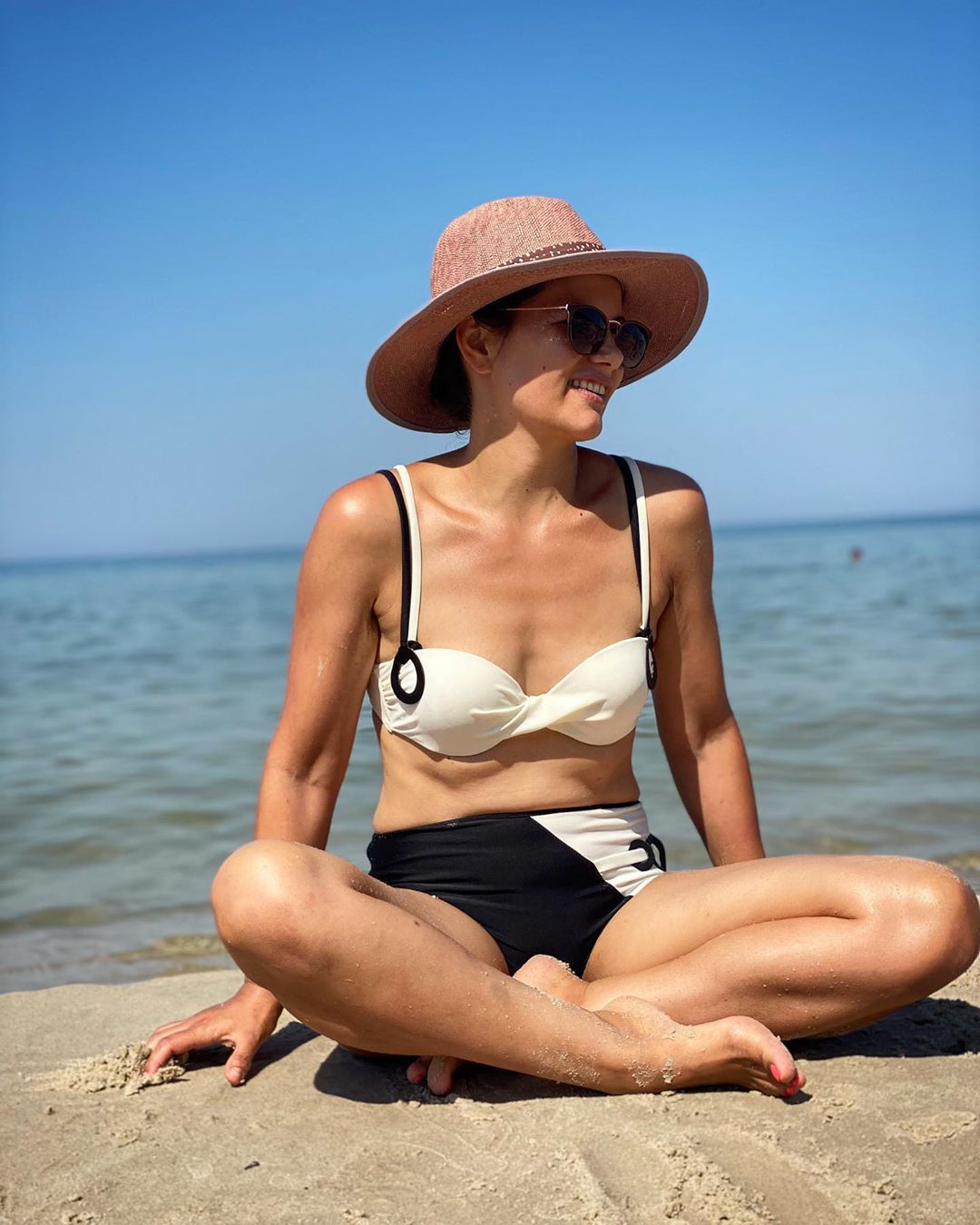 Agnieszka Sienkiewicz na plaży