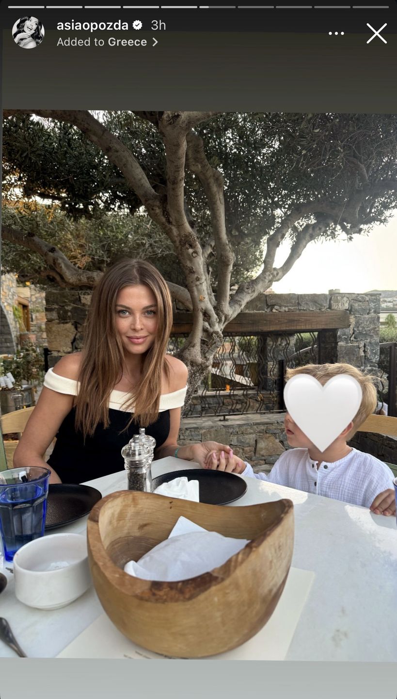 Joanna Opozda z synkiem na wakacjach