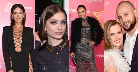 Wielka Gala Gwiazd Plejady 2021. Klaudia Halejcio z dekoltem do pępka, Omenaa Mensah w futerku, Viki Gabor w mocnym makijażu (ZDJĘCIA)
