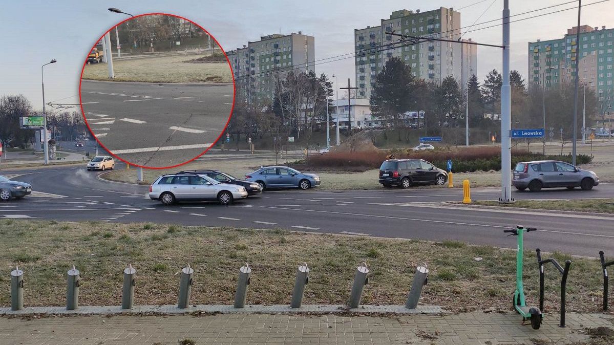 Kolizja na rondzie Berbeckiego