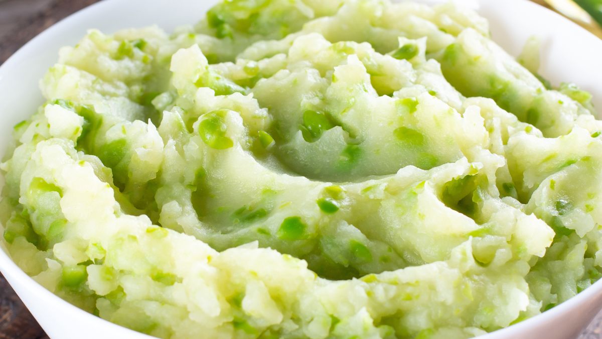 Zielone puree z azjatyckim dodatkiem